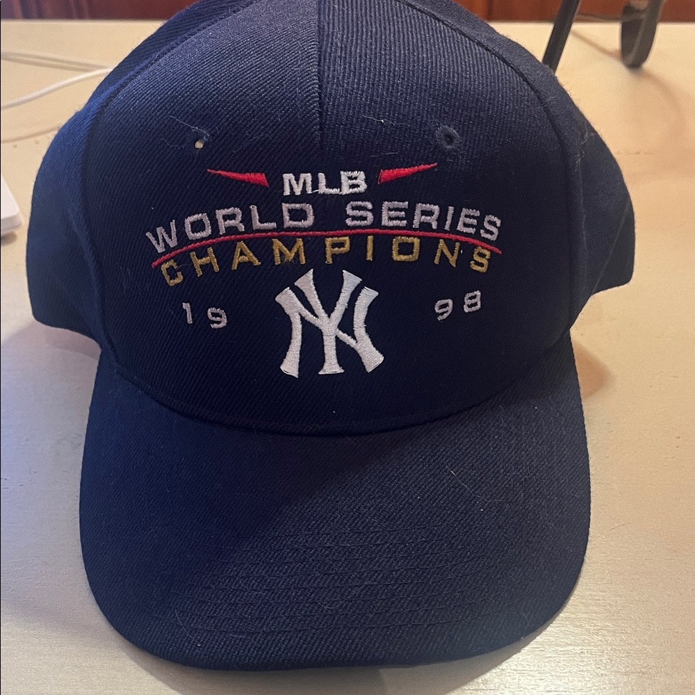 New York Yankees Navy Blue World Series Champions Cap